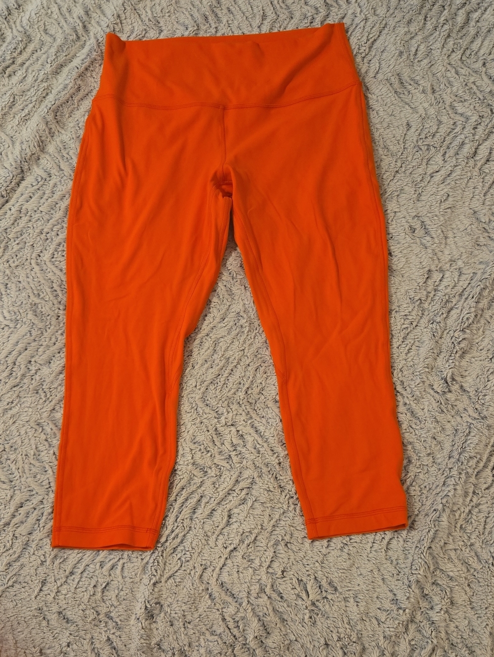 lululemon athletica Orange Capri Leggings